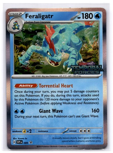 FERALIGATR (PRERELEASE) 089 HOLO PROMO SCARLET & VIOLET PROMO POKEMON MP