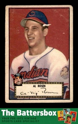 1952 Topps #10 Al Rosen   GOOD X3790577