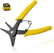 2 in 1 Snap Ring Pliers - Internal & External Circlip Pliers for 10-40Mm Snap Ri