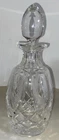 Vintage Waterford Crystal Whiskey Decanter with Stopper Clear Cut Bar Bottle