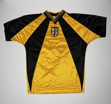 Vintage Glacial Drumlin United Juventus #15 Soccer Jersey Yellow Black Adult S