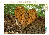 Calvendo Puzzle Holzherz 2000 Teile Puzzle Quer | 2000 Teile Lege-GrößE 90X67Cm