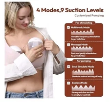 NCVI Hands Free Breast Pump 8131 - Wearable Breastfeeding Pump