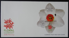 Guernsey - Hoja Bloque N°78 Flores - Narciso N°1410 CUBIERTA FDC Primer Día
