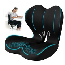 Seat Cushion for Office Chair and Car, Lumbar Support Pillow for Office Chair...