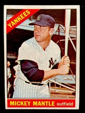 1966 Topps Set-Break # 50 Mickey Mantle EX-EXMINT