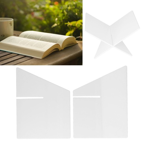 Book Holder Reading Shelf Data Recording Display Stand Acrylic For Experime FI - Afbeelding 20 van 22