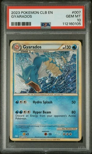 2023 POKEMON CLB-TRADING CARD GAME CLASSIC #007 GYARADOS PSA 10