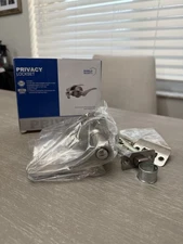 Shield Security Privacy Lockset Wave Lever Grade 3 Satin Nickel