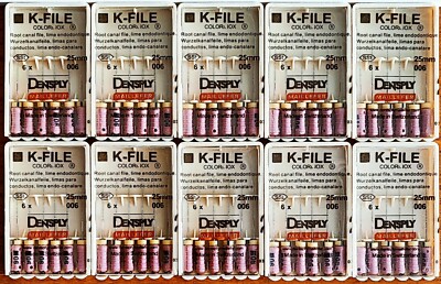 10x6 Dental Maillefer K-file A012D 25mm Endo Feile 06