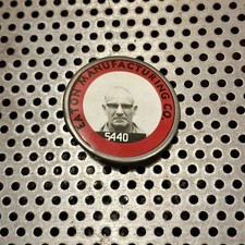 Vintage Eaton Manufacturing Co. Photo Employee Badge Pin Industrial