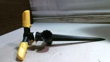  3 Arm Sprinkler, Black & Yellow, Spike, Plastic,  FREE SHIPPING