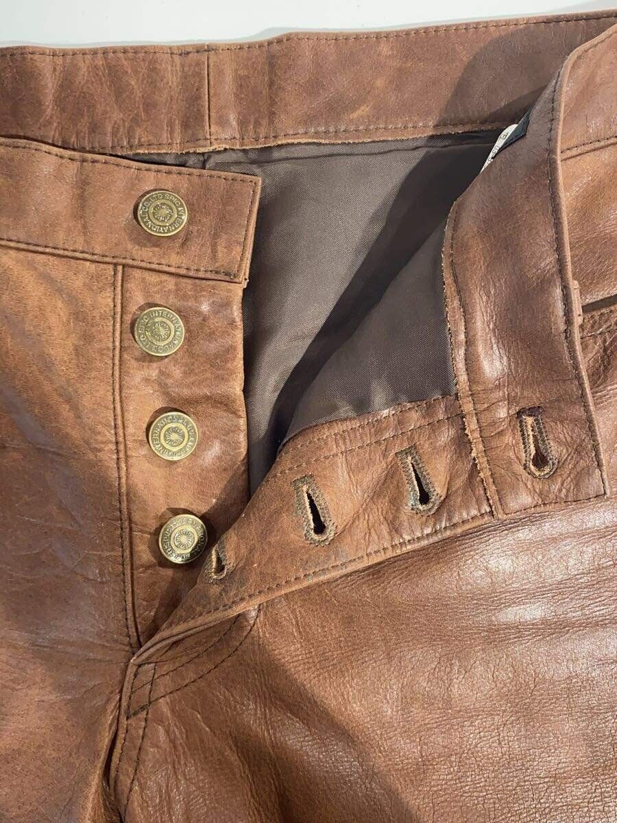 TORNADO MART TLE-4526 Bootcut Pants Button Flare Leather M TORNADO MART TLE-4526 Bootcut Pants Button Flare Leather M