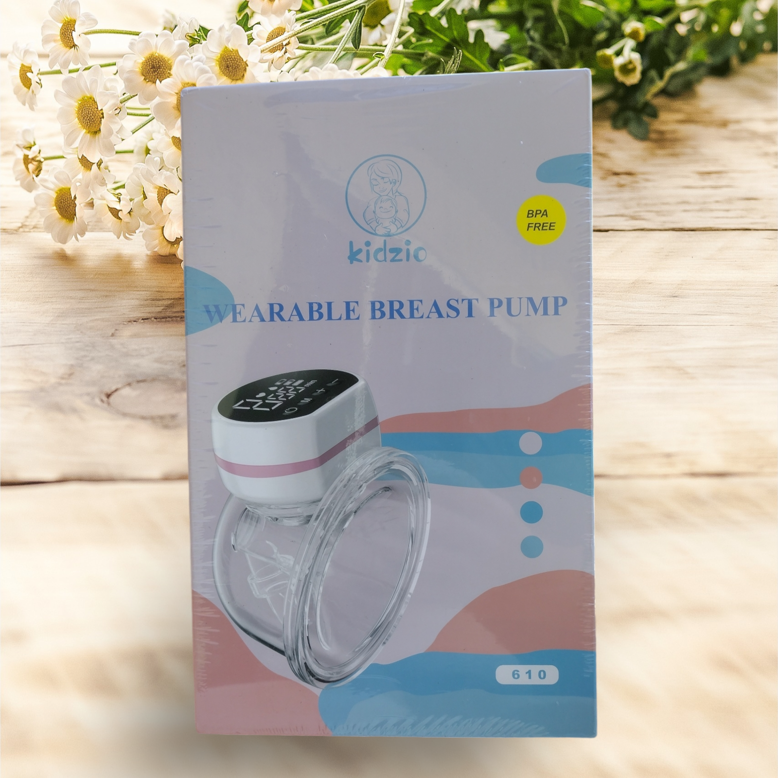 Kidzio MZ-610 Hands-Free Wearable Breast Pump BPA-Free New Sealed-image