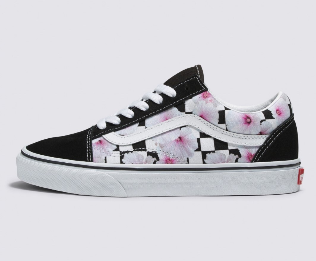 VANS Old Skool HIBISCUS CHECK CASUAL MEN'S SHOES VANS Old Skool HIBISCUS CHECK CASUAL MEN'S SHOES