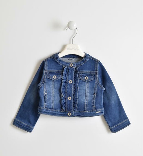 GIUBBOTTO GIACCA JEANS DENIM BAMBINA SARABANDA | eBay