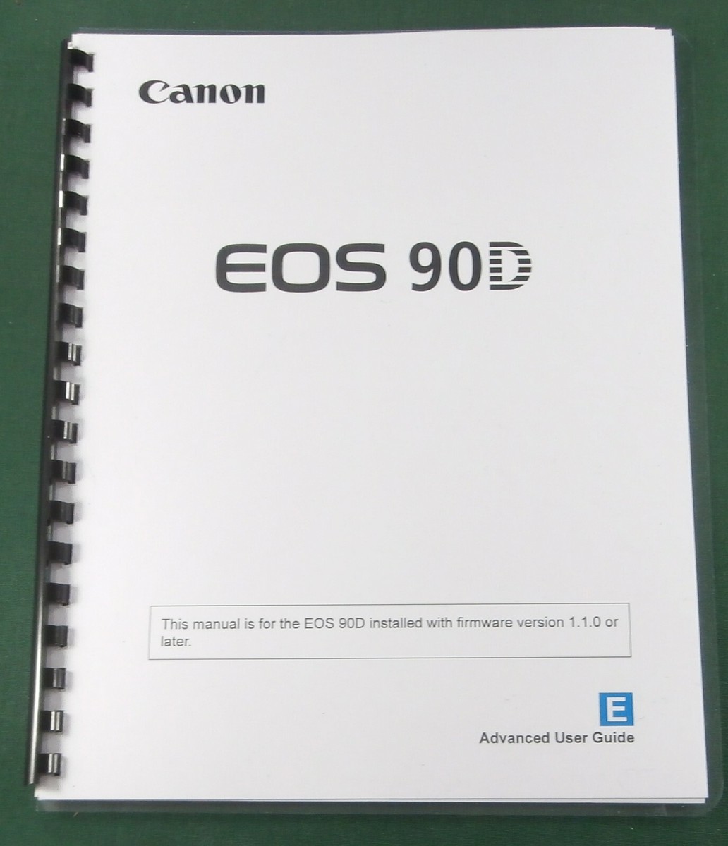 Canon EOS 90D Full Instruction Manual: Full Color & Protective