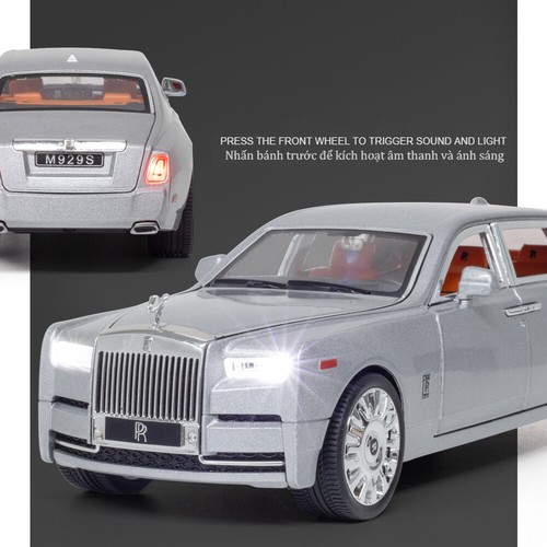 1/20 Scale Rolls-Royce Phantom Model Car Zinc Alloy DieCast Pull Back Toy Gift - Picture 7 of 20