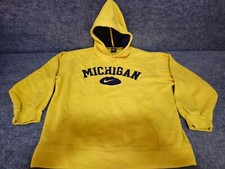 Vintage Nike Michigan Center Swoosh Hoodie Pullover Size L
