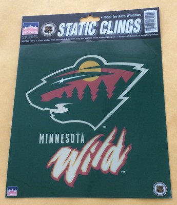 Minnesota Wild Static Clings Window Sticker 6 1/4'' X 6''