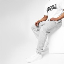 Lonsdale Cuffed Hem Fleece Pant Tracksuit Bottoms Jogging Pant XS - 4XL. BNWT