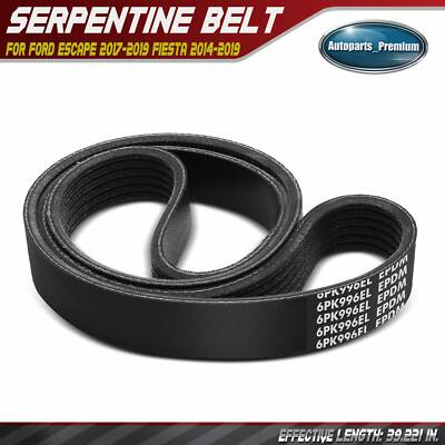 #ad 39.221 in Stretch Fit Serpentine Belt for Ford	Escape 2017 2019 Fiesta 2014 2019 $15.08