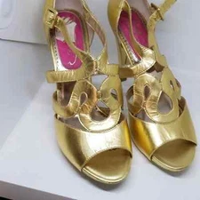 Poetic licence dance with me shiny gold sandals 11