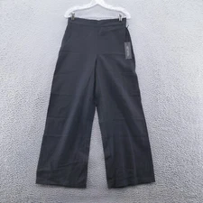 Rachel Zoe Womens Wide Leg Pull On Pants Small Black Lightweight Boho NEW