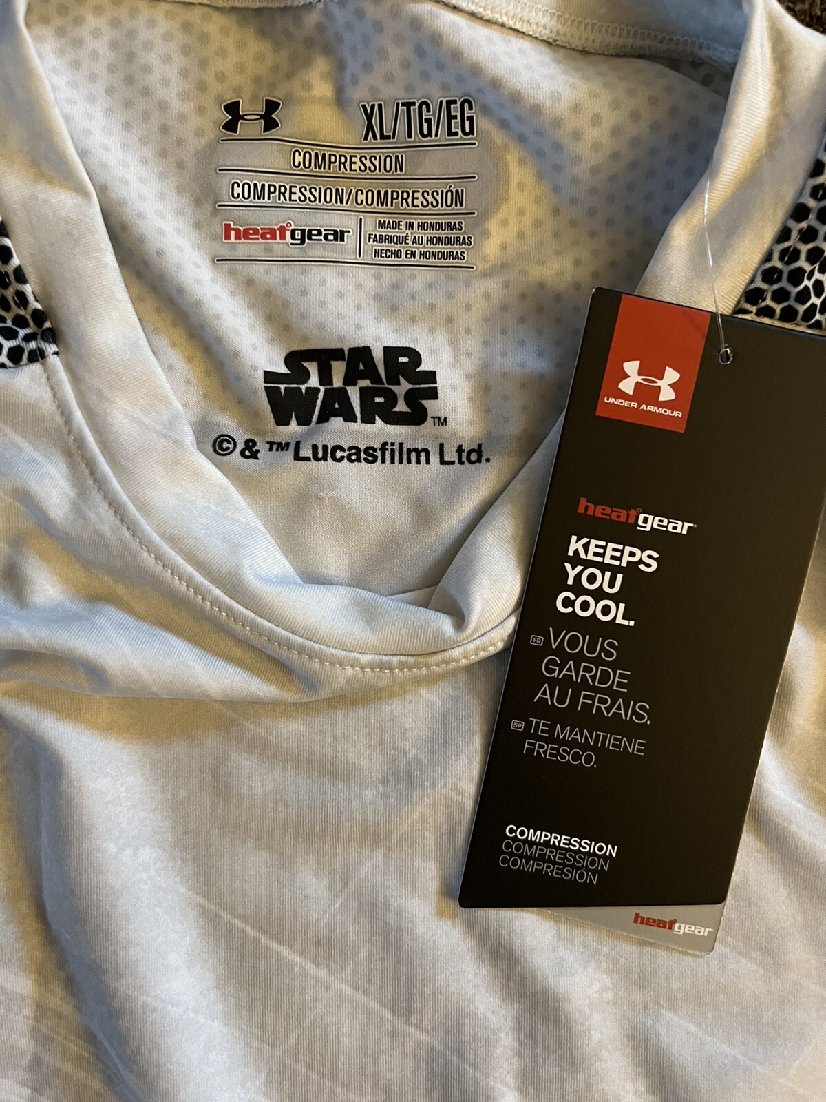 Under Armour STAR WARS UA Storm Trooper Compression Shirt LUCASFILM NEW