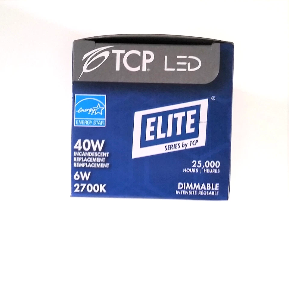 NEW TCP 6 Watt (40W Equal) A19 2700K 480L Dimmable LED Light Bulb L40A19D2527K - Image 4 of 4