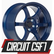 Circuit Csf1 18x9.5 5x114.3 25mm Gloss Ultra Blue 57dr Spun Forged Wheels 4