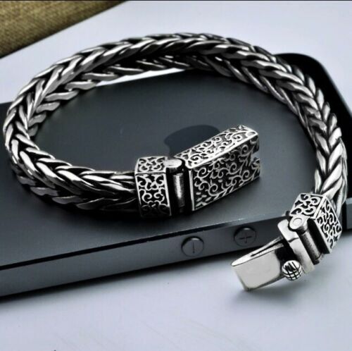 Mens Sterling Silver Gothic Bracelet UK