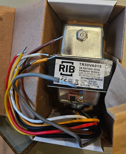 50VA Transformer Primary 120 208 240V -- 24V, Secondary HVAC Furnace NEW - Picture 3 of 4
