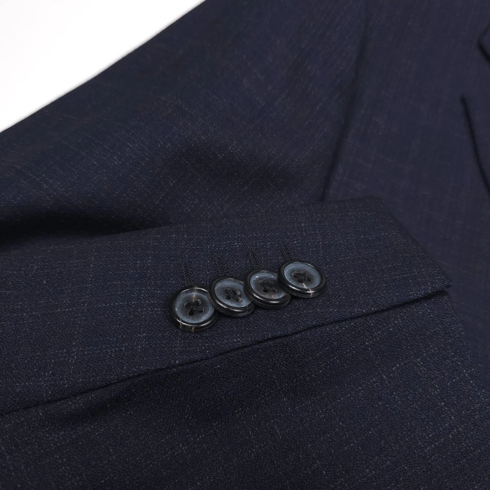 $1195 Paul Smith Soho синий графический креп плетение Slim Fit костюм мужской размер США 36R - Изображение 3 из 4