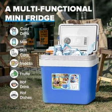 24L Electric Cooler Warmer Portable Car Fridge Refrigerator Camping Mini Freezer