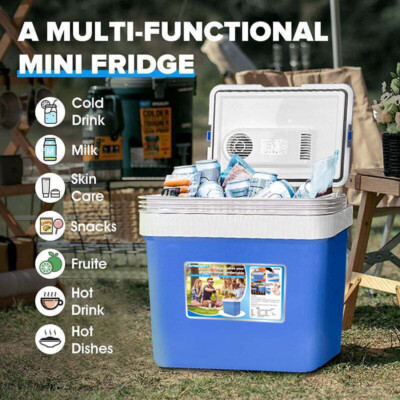 24L Electric Cooler Warmer Car Fridge Refrigerator Camping Mini Freezer Portable