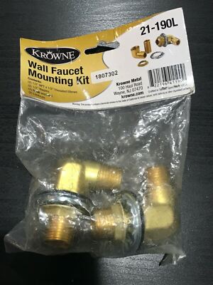 KROWNE 21-190L Wall Faucet Mounting Kit, NEW