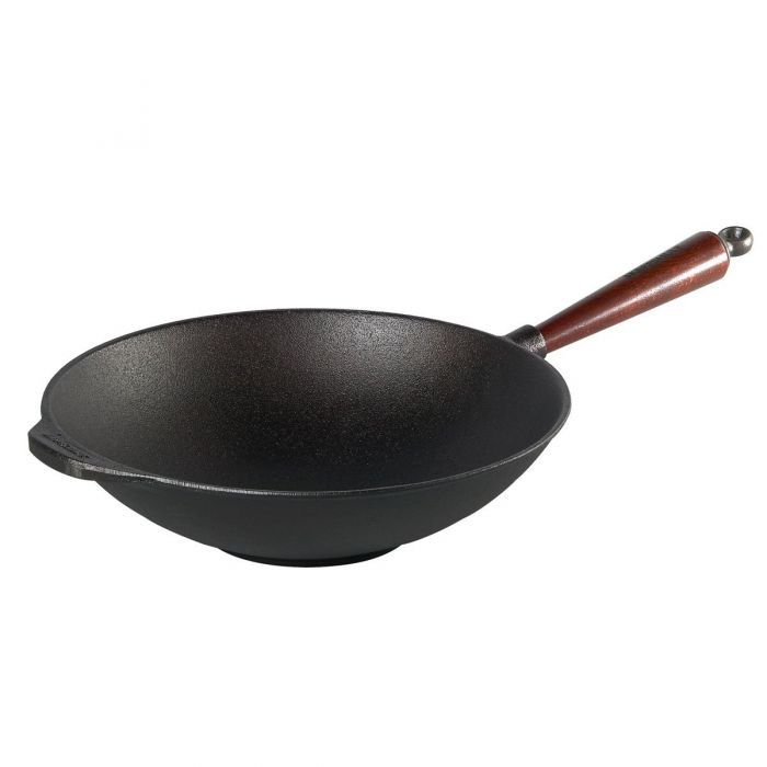 Skeppshult Wok Induktion Gusseisen 3,5 Liter 30 cm 0865T Wokpfanne Asia Wok