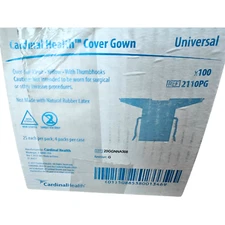 Cardinal Health Over-the-Head Protective Gowns, SMS, Yellow, 100pcs, # [2110PG]