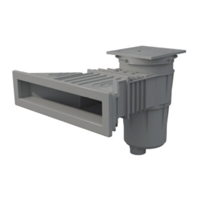 Astralpool Slim Skimmer Breitmaulskimmer Oberflächenabsauger hellgrau RAL7004