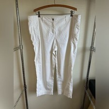 Eileen Fisher Organic Cotton White Pants
