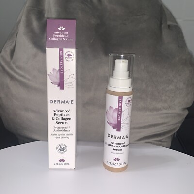 DERMA E Advanced Peptides and Flora-Collagen Serum 2oz/60ml Authentic
