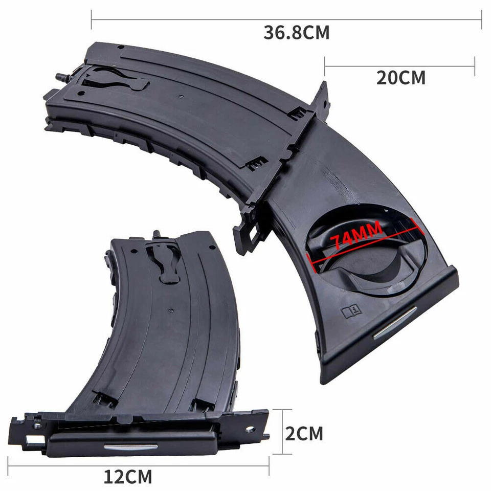 Portavasos retráctil del lado del conductor para BMW E90 E91 51459173463 plástico Foto 2 de 4