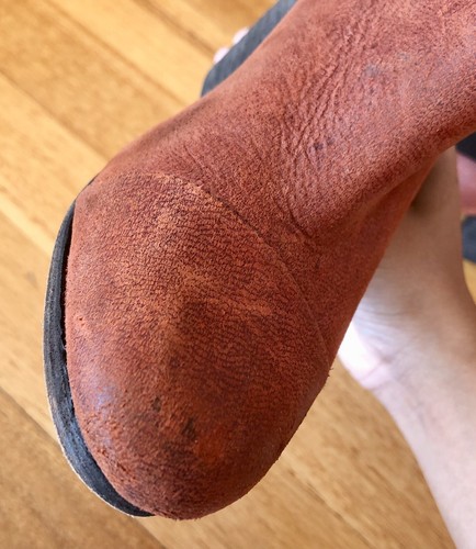 Rag & Bone Heeled Boots In Brick Red Nubuck Suede/Black Leather, Size 39 - Picture 12 of 13