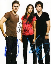 NINA DOBREV SOMERHALDER WESLEY SIGNED REPRINT THE VAMPIRE DIARY 8"x10" Photo