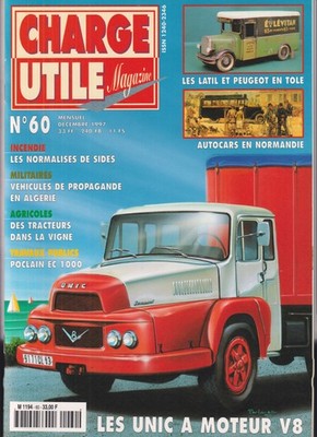 NUTZLAST NR. 60 UNIC V8 / POCLAIN EC1000 / LATIL & PEUGEOT TOLE / TRANS FLUVIAUX