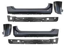2007-2013 Chevy Gmc Pickup Inner Outer Rocker Panel Cab Corner 6 Pc Set 2 Door