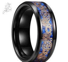 Mens 925 Sterling Silver Band Ring Size 6.75 ...