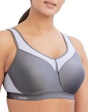 NWOT Glamorise 40C Underwire High Impact Sports Bra 9066 Gray 129584
