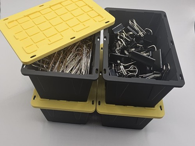 #ad Set of 3 Lowes Teeny Tiny Tote Mini Storage Container Viral Bin Stackable $20.00